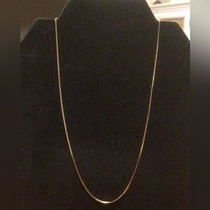 14K Gold Serpentine 16 inch Necklace.